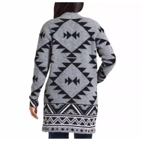 Frye WOMENS Southwestern Jacquard Sweater Sz‎ S Pockets - Picture 2 of 2